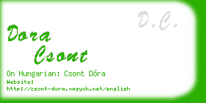 dora csont business card