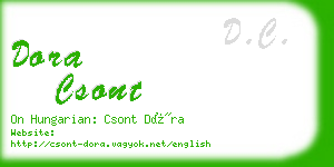 dora csont business card